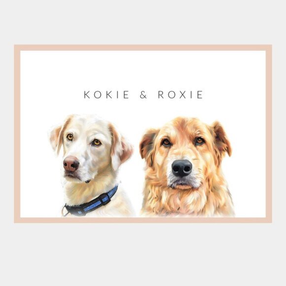 Custom Pet Portraits –Watercolour Pet Painting, Digital Painted from Photo GIFT - Picture 2 of 12